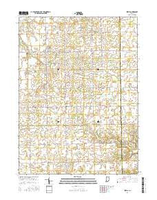 Servia Indiana Current topographic map, 1:24000 scale, 7.5 X 7.5 Minute, Year 2016