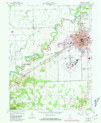 Seymour Indiana Historical topographic map, 1:24000 scale, 7.5 X 7.5 Minute, Year 1958