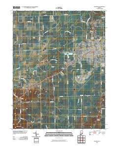 Seymour Indiana Historical topographic map, 1:24000 scale, 7.5 X 7.5 Minute, Year 2010