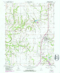 Shelburn Indiana Historical topographic map, 1:24000 scale, 7.5 X 7.5 Minute, Year 1963