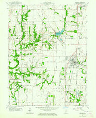 Shelburn Indiana Historical topographic map, 1:24000 scale, 7.5 X 7.5 Minute, Year 1963