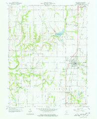 Shelburn Indiana Historical topographic map, 1:24000 scale, 7.5 X 7.5 Minute, Year 1963