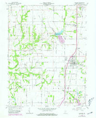 Shelburn Indiana Historical topographic map, 1:24000 scale, 7.5 X 7.5 Minute, Year 1963