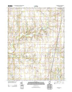 Shelburn Indiana Historical topographic map, 1:24000 scale, 7.5 X 7.5 Minute, Year 2013