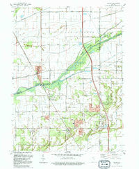 Shelby Indiana Historical topographic map, 1:24000 scale, 7.5 X 7.5 Minute, Year 1992