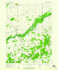 Shelby Indiana Historical topographic map, 1:24000 scale, 7.5 X 7.5 Minute, Year 1959