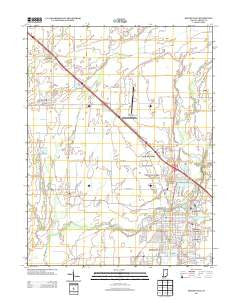 Shelbyville Indiana Historical topographic map, 1:24000 scale, 7.5 X 7.5 Minute, Year 2013