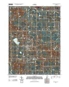 Shipshewana Indiana Historical topographic map, 1:24000 scale, 7.5 X 7.5 Minute, Year 2010