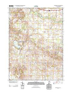 Shipshewana Indiana Historical topographic map, 1:24000 scale, 7.5 X 7.5 Minute, Year 2013
