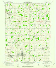 Shirley Indiana Historical topographic map, 1:24000 scale, 7.5 X 7.5 Minute, Year 1960