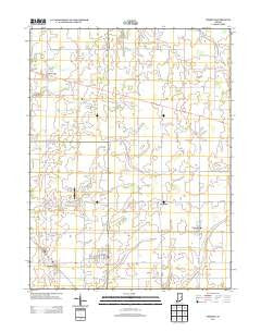 Shirley Indiana Historical topographic map, 1:24000 scale, 7.5 X 7.5 Minute, Year 2013