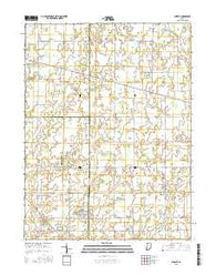 Shirley Indiana Current topographic map, 1:24000 scale, 7.5 X 7.5 Minute, Year 2016