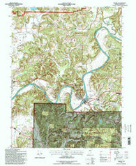 Shoals Indiana Historical topographic map, 1:24000 scale, 7.5 X 7.5 Minute, Year 1993