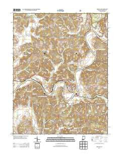 Shoals Indiana Historical topographic map, 1:24000 scale, 7.5 X 7.5 Minute, Year 2013