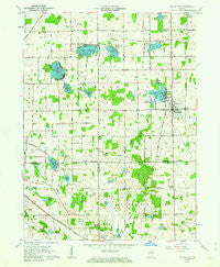 Silver Lake Indiana Historical topographic map, 1:24000 scale, 7.5 X 7.5 Minute, Year 1961