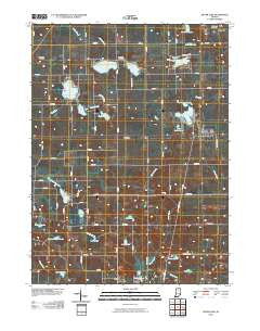 Silver Lake Indiana Historical topographic map, 1:24000 scale, 7.5 X 7.5 Minute, Year 2010