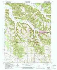 Smedley Indiana Historical topographic map, 1:24000 scale, 7.5 X 7.5 Minute, Year 1966