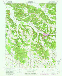 Smedley Indiana Historical topographic map, 1:24000 scale, 7.5 X 7.5 Minute, Year 1966