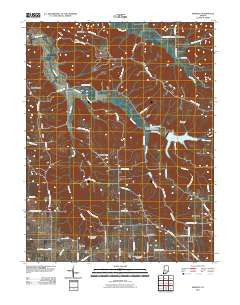 Smedley Indiana Historical topographic map, 1:24000 scale, 7.5 X 7.5 Minute, Year 2010