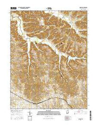 Smedley Indiana Current topographic map, 1:24000 scale, 7.5 X 7.5 Minute, Year 2016