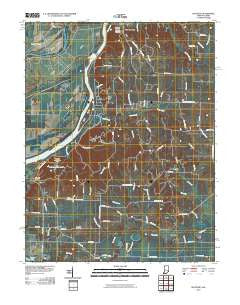 Solitude Indiana Historical topographic map, 1:24000 scale, 7.5 X 7.5 Minute, Year 2010