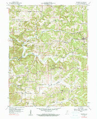 Solsberry Indiana Historical topographic map, 1:24000 scale, 7.5 X 7.5 Minute, Year 1956