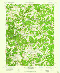 Solsberry Indiana Historical topographic map, 1:24000 scale, 7.5 X 7.5 Minute, Year 1956