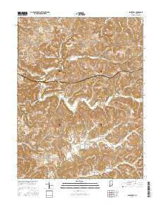 Solsberry Indiana Current topographic map, 1:24000 scale, 7.5 X 7.5 Minute, Year 2016