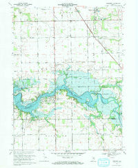 Somerset Indiana Historical topographic map, 1:24000 scale, 7.5 X 7.5 Minute, Year 1969