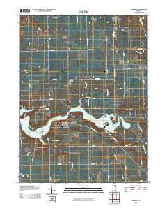 Somerset Indiana Historical topographic map, 1:24000 scale, 7.5 X 7.5 Minute, Year 2010
