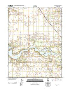 Somerset Indiana Historical topographic map, 1:24000 scale, 7.5 X 7.5 Minute, Year 2013