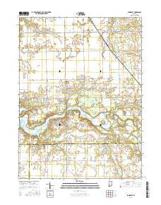 Somerset Indiana Current topographic map, 1:24000 scale, 7.5 X 7.5 Minute, Year 2016