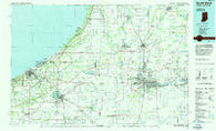 South Bend Indiana Historical topographic map, 1:100000 scale, 30 X 60 Minute, Year 1983