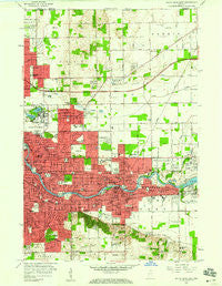 South Bend East Indiana Historical topographic map, 1:24000 scale, 7.5 X 7.5 Minute, Year 1958