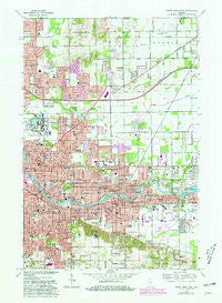 South Bend East Indiana Historical topographic map, 1:24000 scale, 7.5 X 7.5 Minute, Year 1969