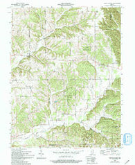 South Boston Indiana Historical topographic map, 1:24000 scale, 7.5 X 7.5 Minute, Year 1955