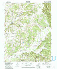 South Boston Indiana Historical topographic map, 1:24000 scale, 7.5 X 7.5 Minute, Year 1955