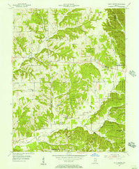 South Boston Indiana Historical topographic map, 1:24000 scale, 7.5 X 7.5 Minute, Year 1955