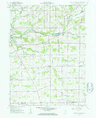 South Whitley East Indiana Historical topographic map, 1:24000 scale, 7.5 X 7.5 Minute, Year 1962