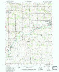 South Whitley West Indiana Historical topographic map, 1:24000 scale, 7.5 X 7.5 Minute, Year 1962