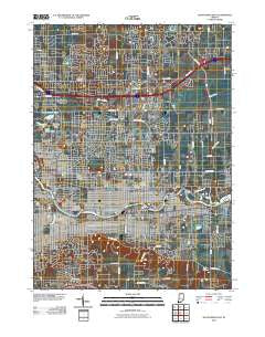 South Bend East Indiana Historical topographic map, 1:24000 scale, 7.5 X 7.5 Minute, Year 2010