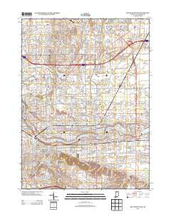 South Bend East Indiana Historical topographic map, 1:24000 scale, 7.5 X 7.5 Minute, Year 2013