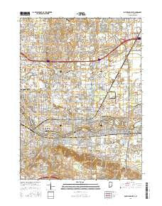 South Bend East Indiana Current topographic map, 1:24000 scale, 7.5 X 7.5 Minute, Year 2016