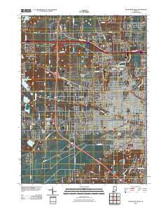 South Bend West Indiana Historical topographic map, 1:24000 scale, 7.5 X 7.5 Minute, Year 2010