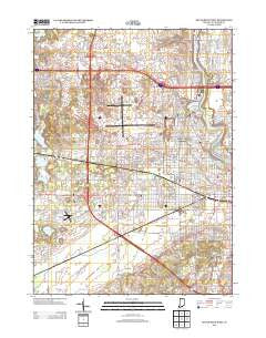 South Bend West Indiana Historical topographic map, 1:24000 scale, 7.5 X 7.5 Minute, Year 2013