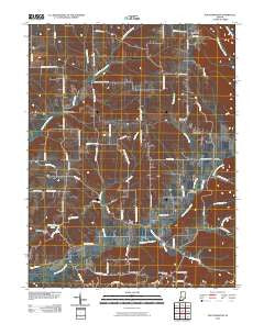 South Boston Indiana Historical topographic map, 1:24000 scale, 7.5 X 7.5 Minute, Year 2010