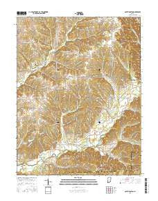 South Boston Indiana Current topographic map, 1:24000 scale, 7.5 X 7.5 Minute, Year 2016