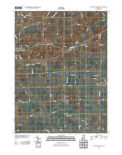 South Whitley East Indiana Historical topographic map, 1:24000 scale, 7.5 X 7.5 Minute, Year 2010