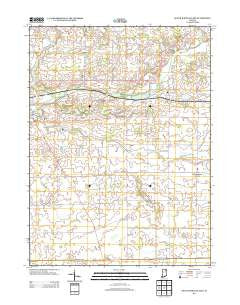 South Whitley East Indiana Historical topographic map, 1:24000 scale, 7.5 X 7.5 Minute, Year 2013
