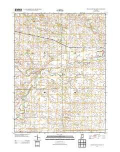 South Whitley West Indiana Historical topographic map, 1:24000 scale, 7.5 X 7.5 Minute, Year 2013